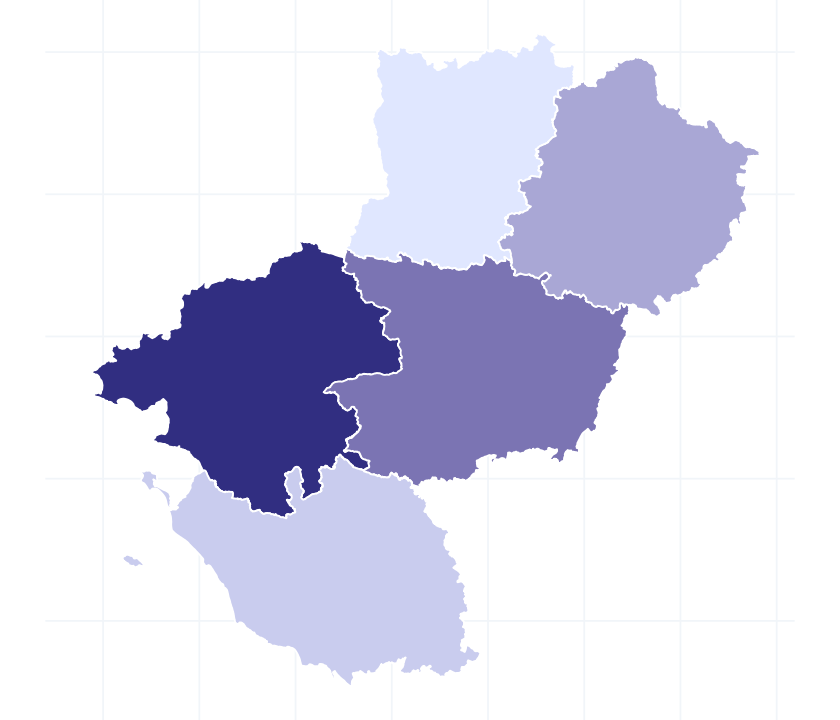 Carte des départements