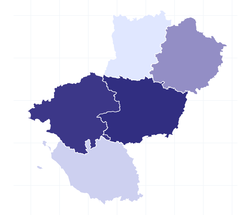 Carte des départements