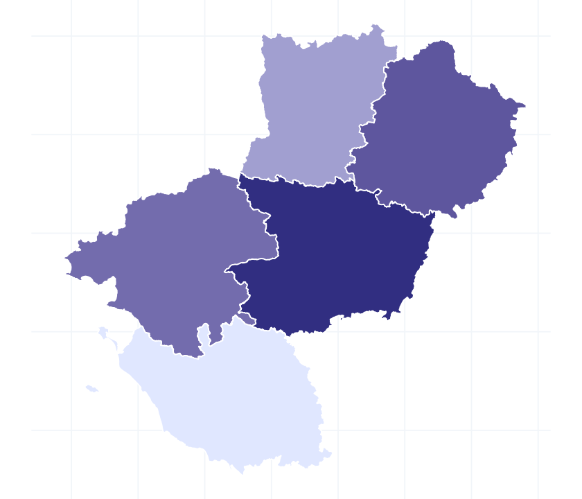Carte des départements
