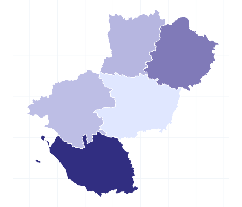 Carte des départements