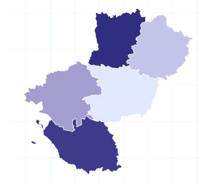 Carte des départements