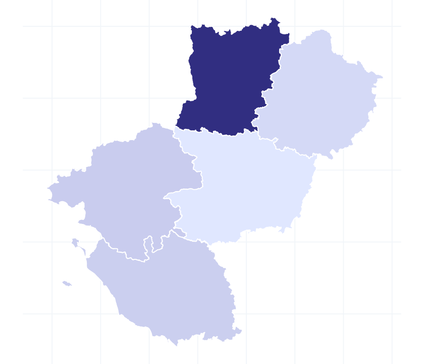 Carte des départements