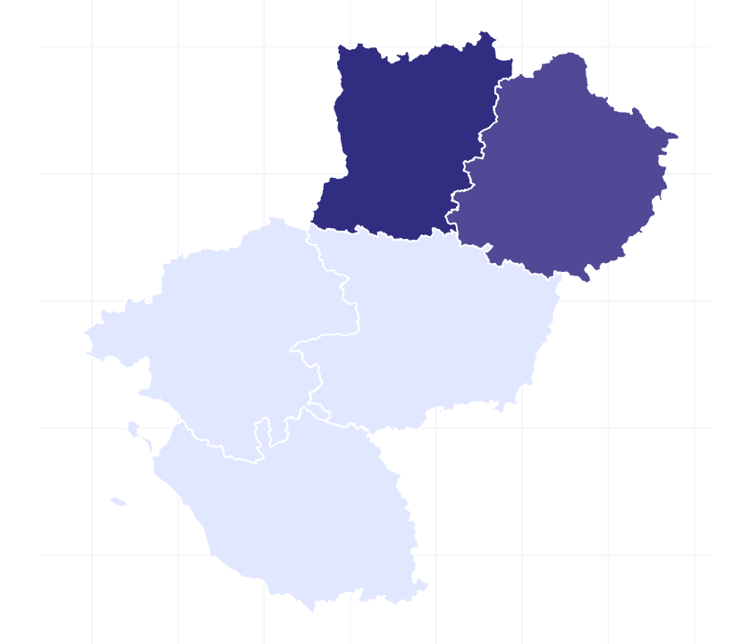 Carte des départements
