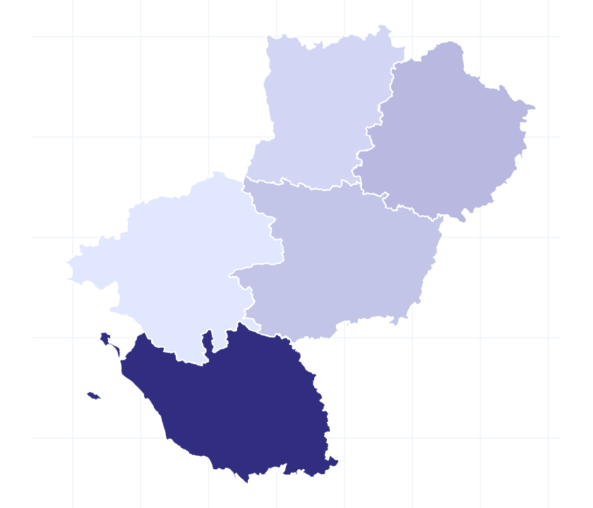 Carte des départements