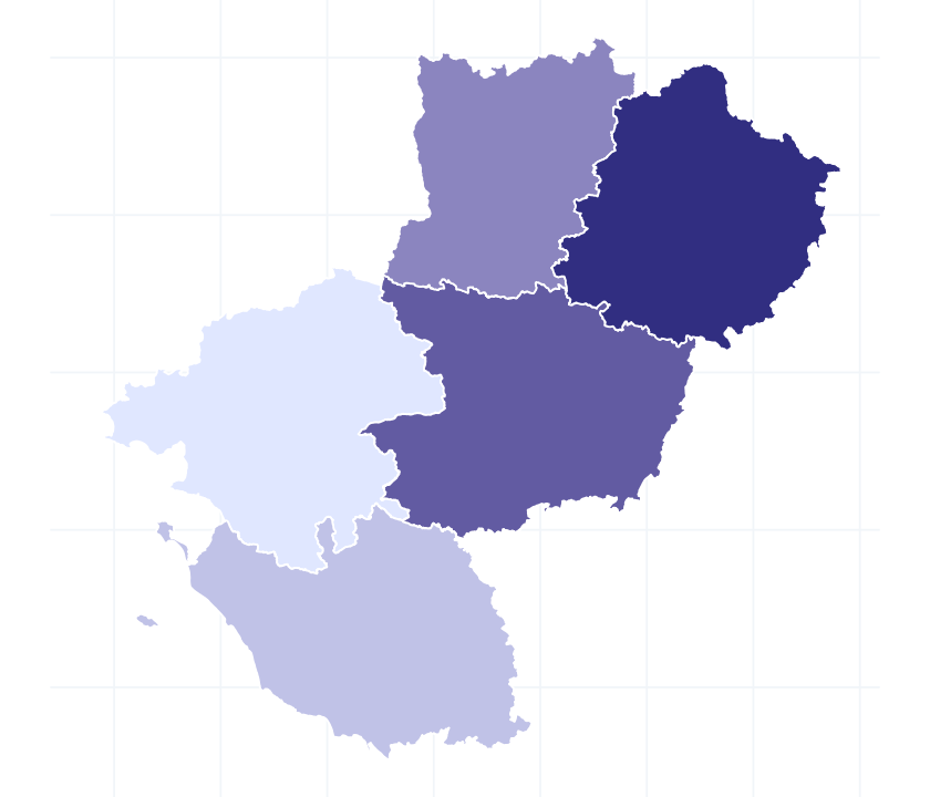 Carte des départements