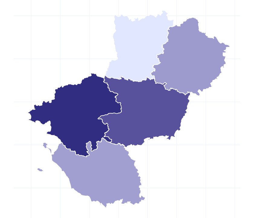 Carte des départements