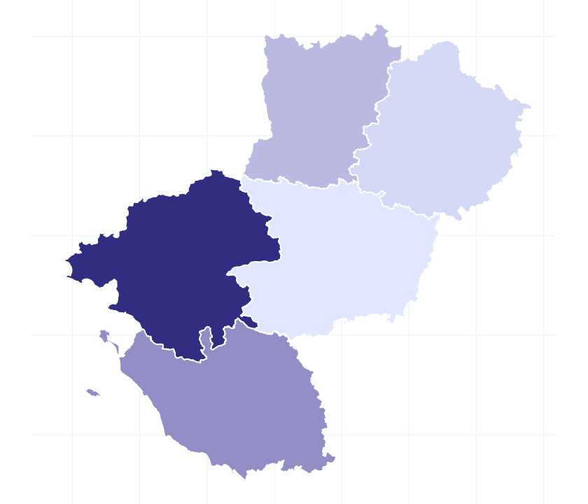 Carte des départements