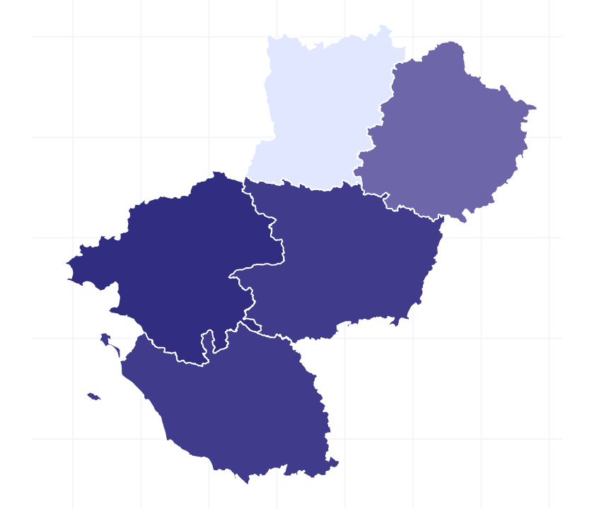 Carte des départements