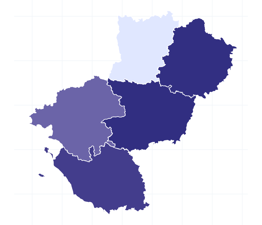 Carte des départements