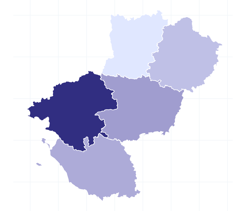 Carte des départements