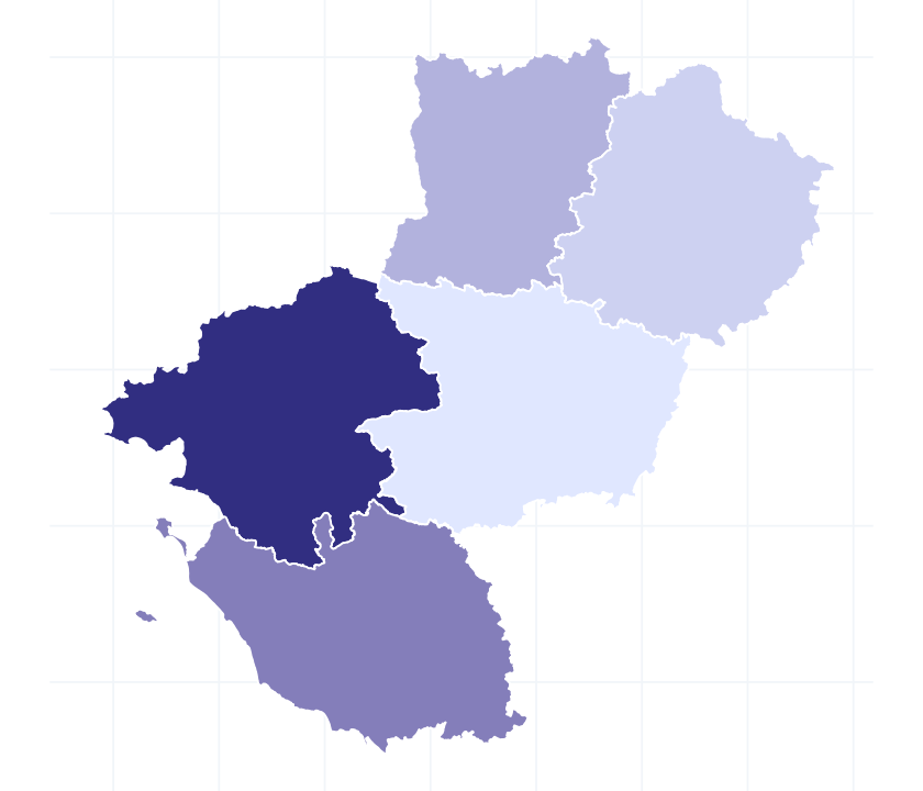 Carte des départements