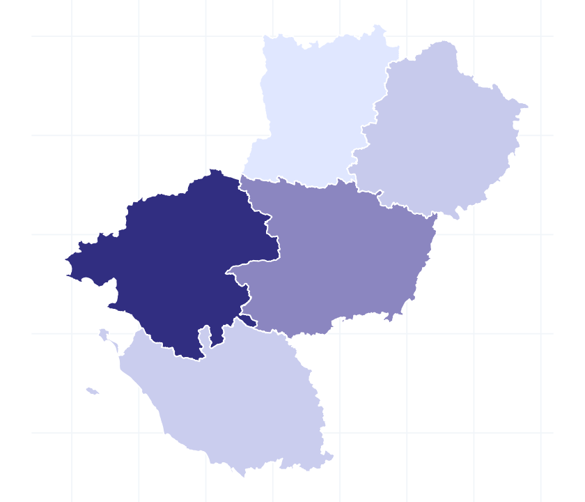 Carte des départements