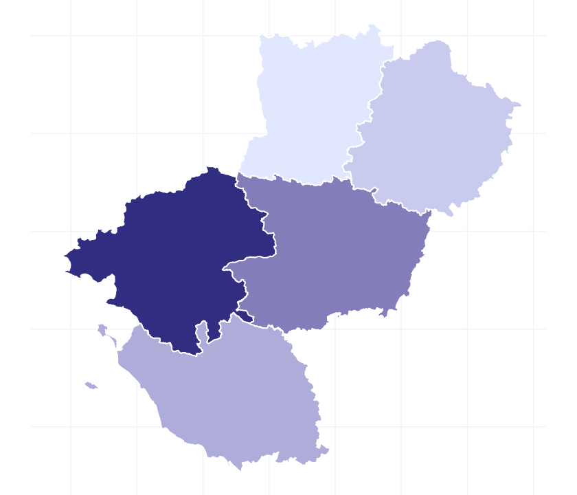 Carte des départements