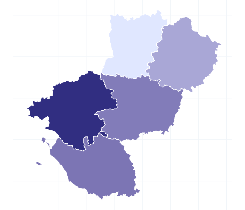 Carte des départements