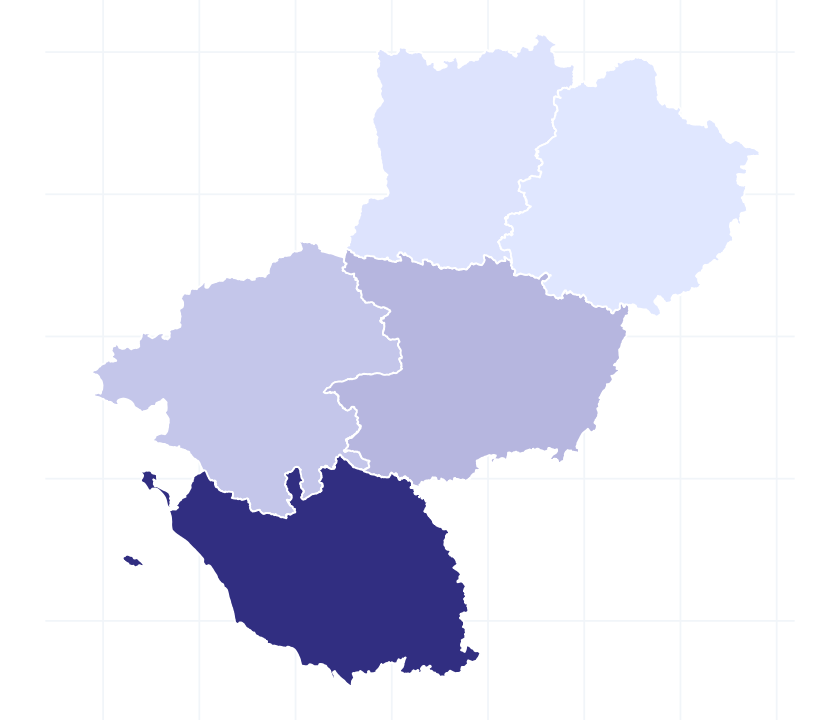 Carte des départements