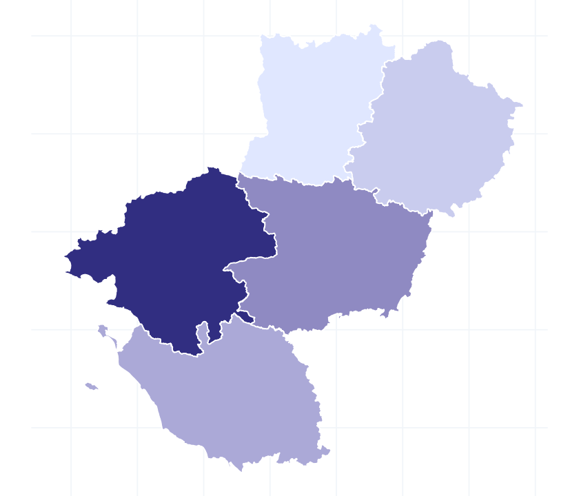 Carte des départements