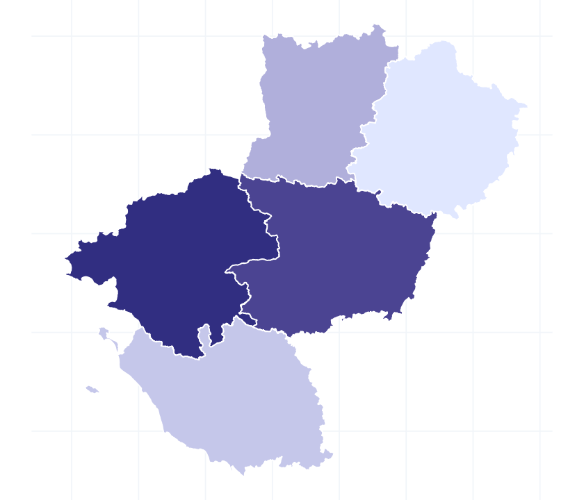 Carte des départements