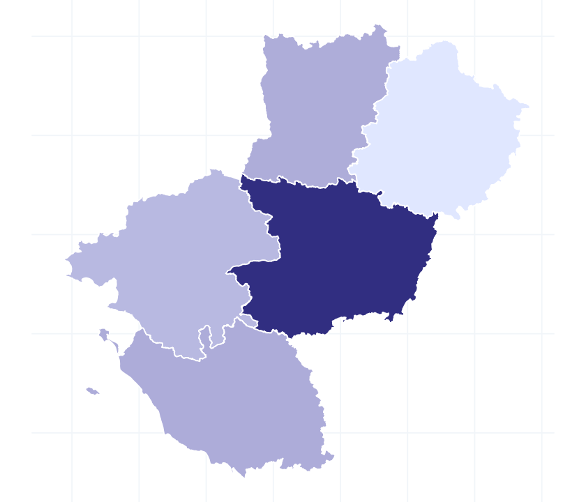 Carte des départements