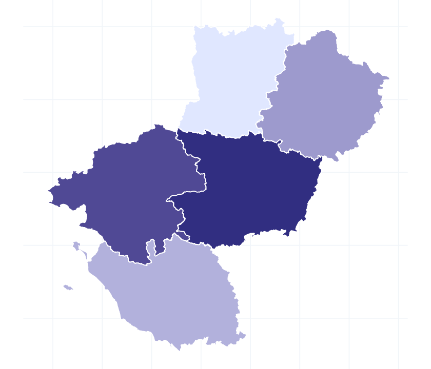 Carte des départements