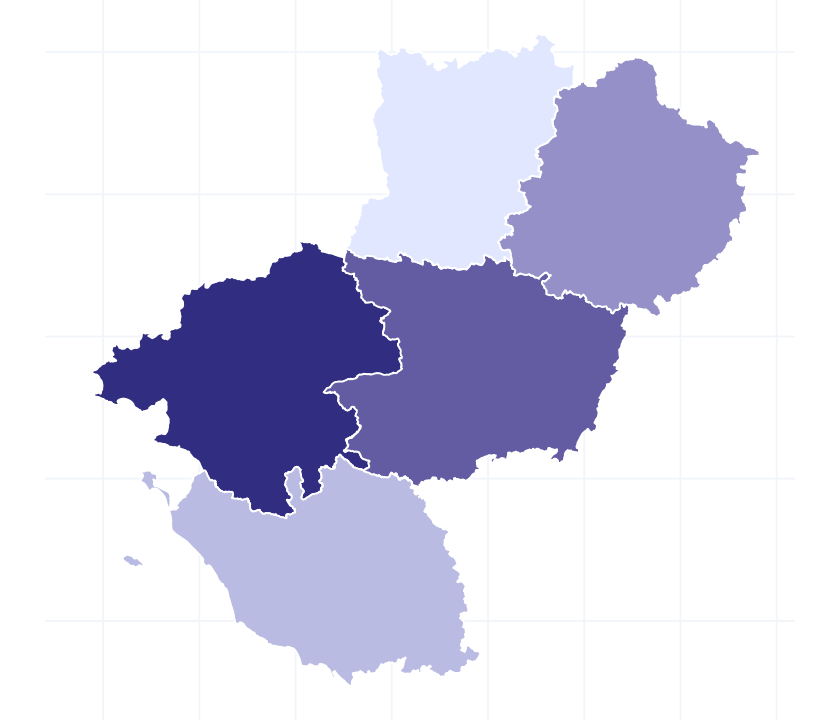 Carte des départements