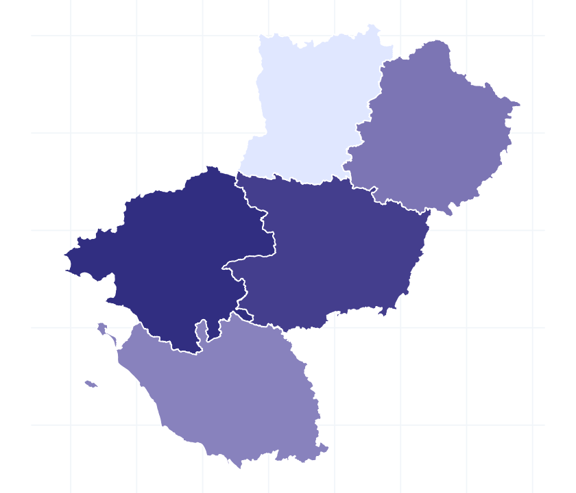 Carte des départements