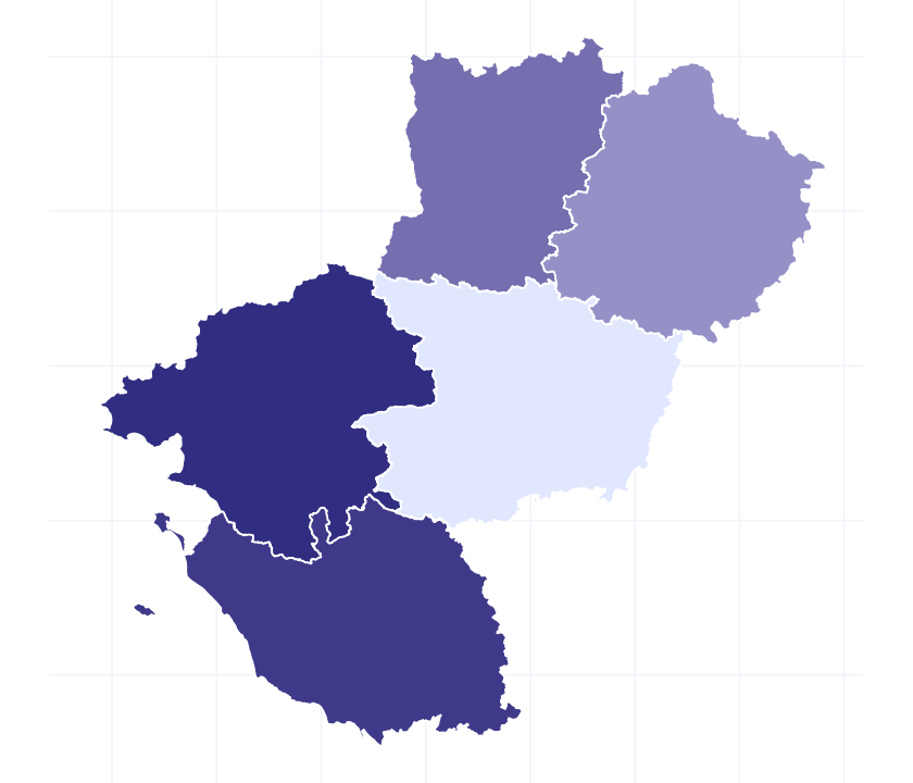 Carte des départements