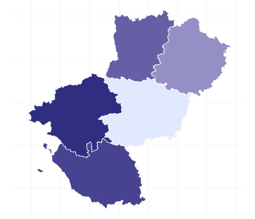 Carte des départements
