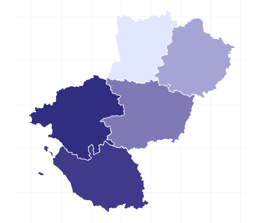 Carte des départements