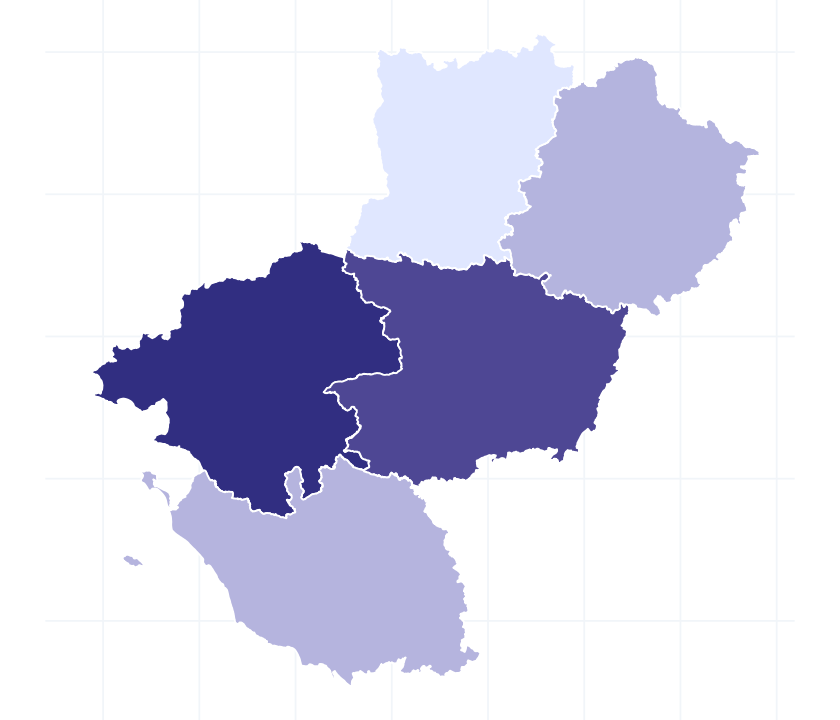Carte des départements