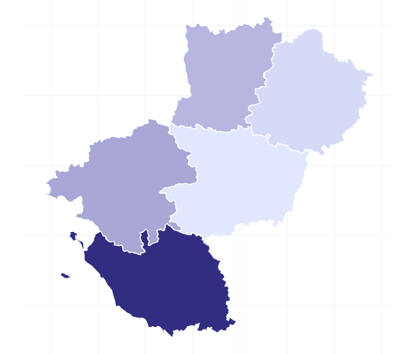 Carte des départements