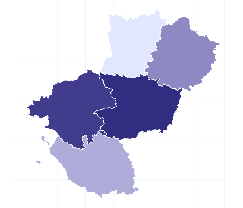 Carte des départements