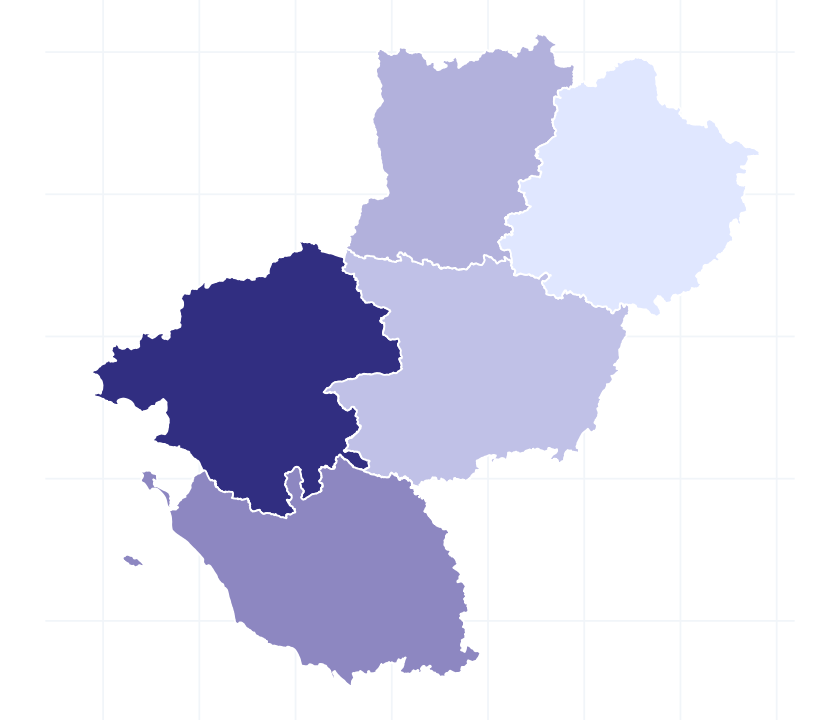 Carte des départements