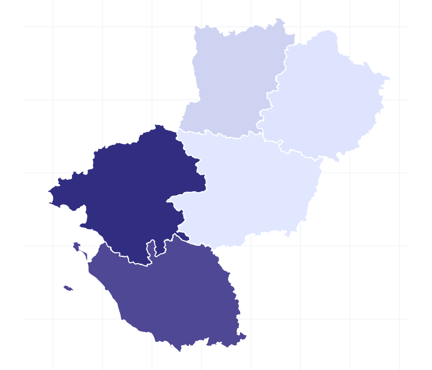 Carte des départements