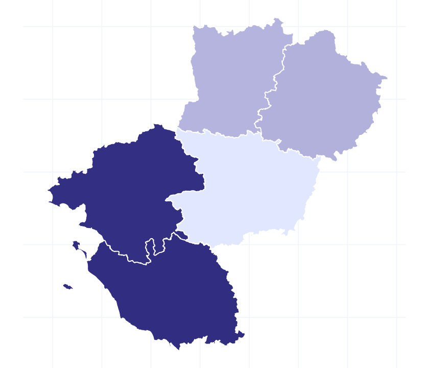 Carte des départements