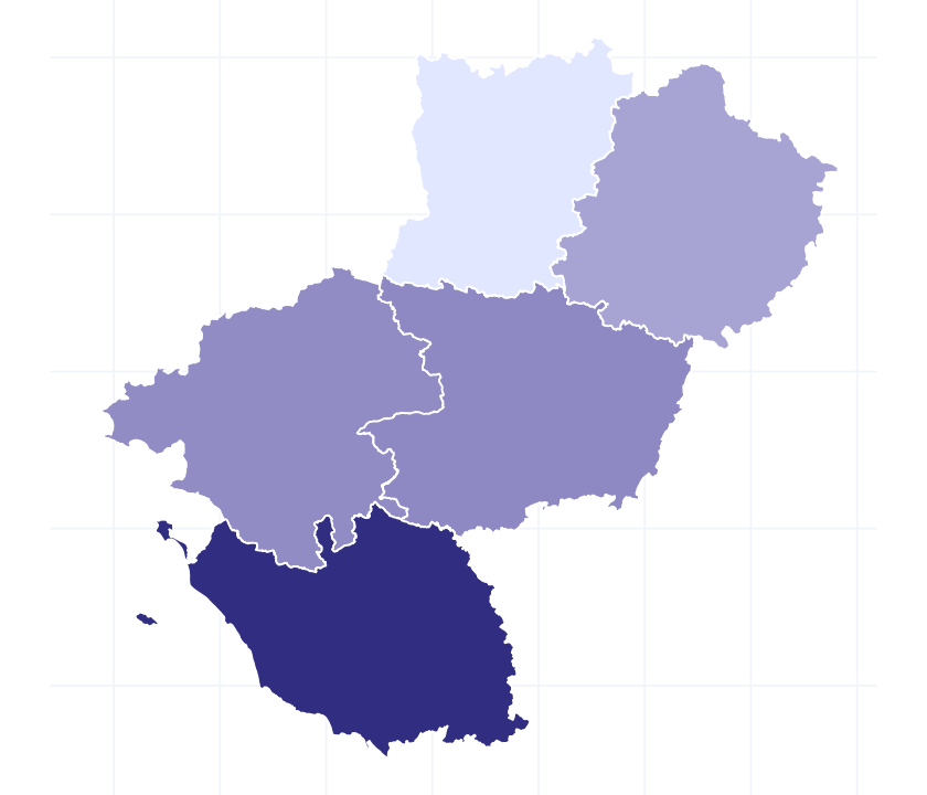 Carte des départements