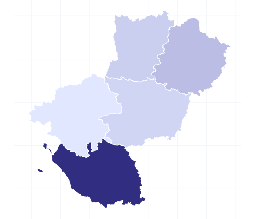 Carte des départements